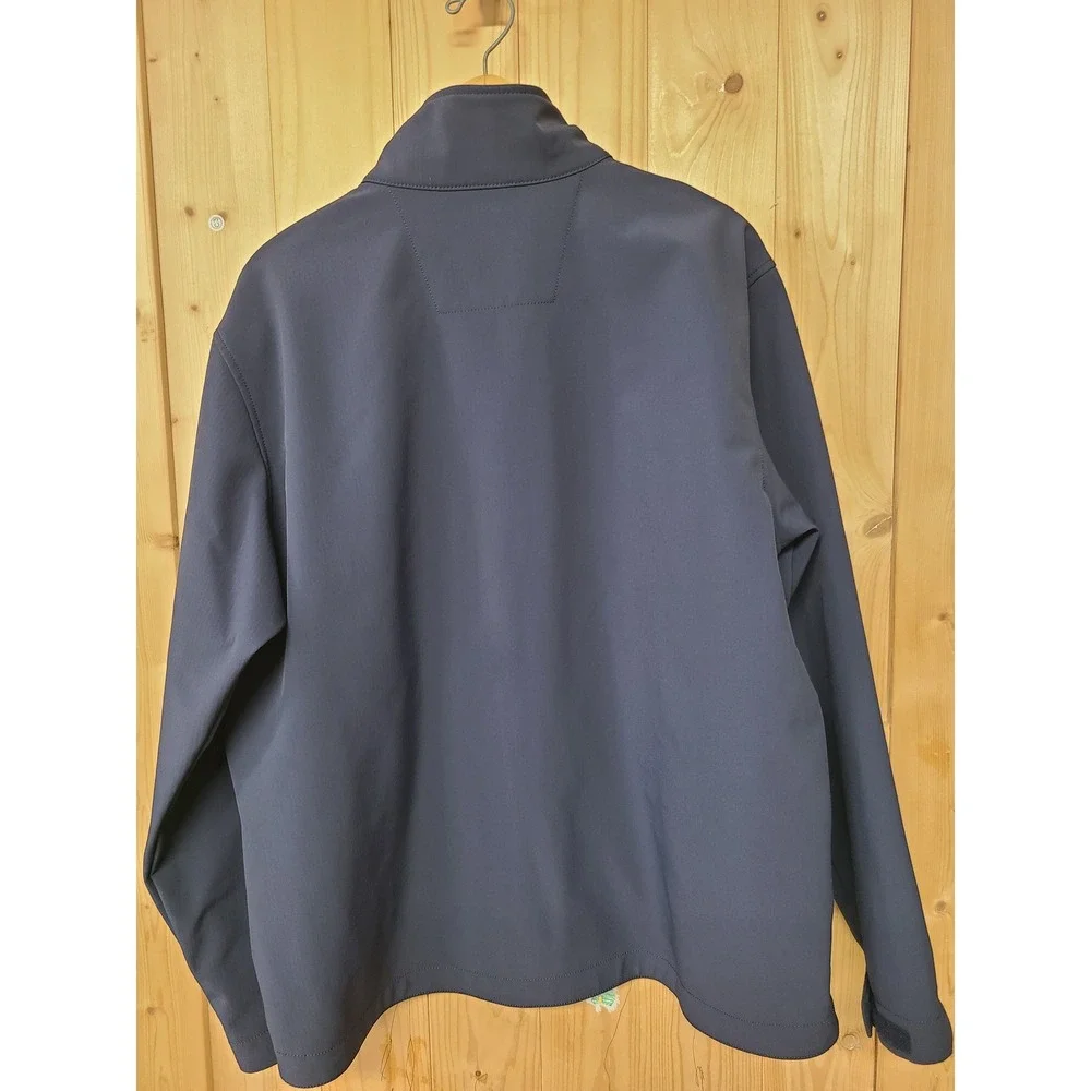 Carhartt Crowley Softshell Jacket Mens XL Navy Blue Good Rain Defender 102703